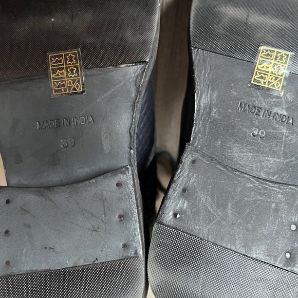 Free People Santa Fe Lace Up Boot In Black Embossed Size 39 - Picture 7 of 12